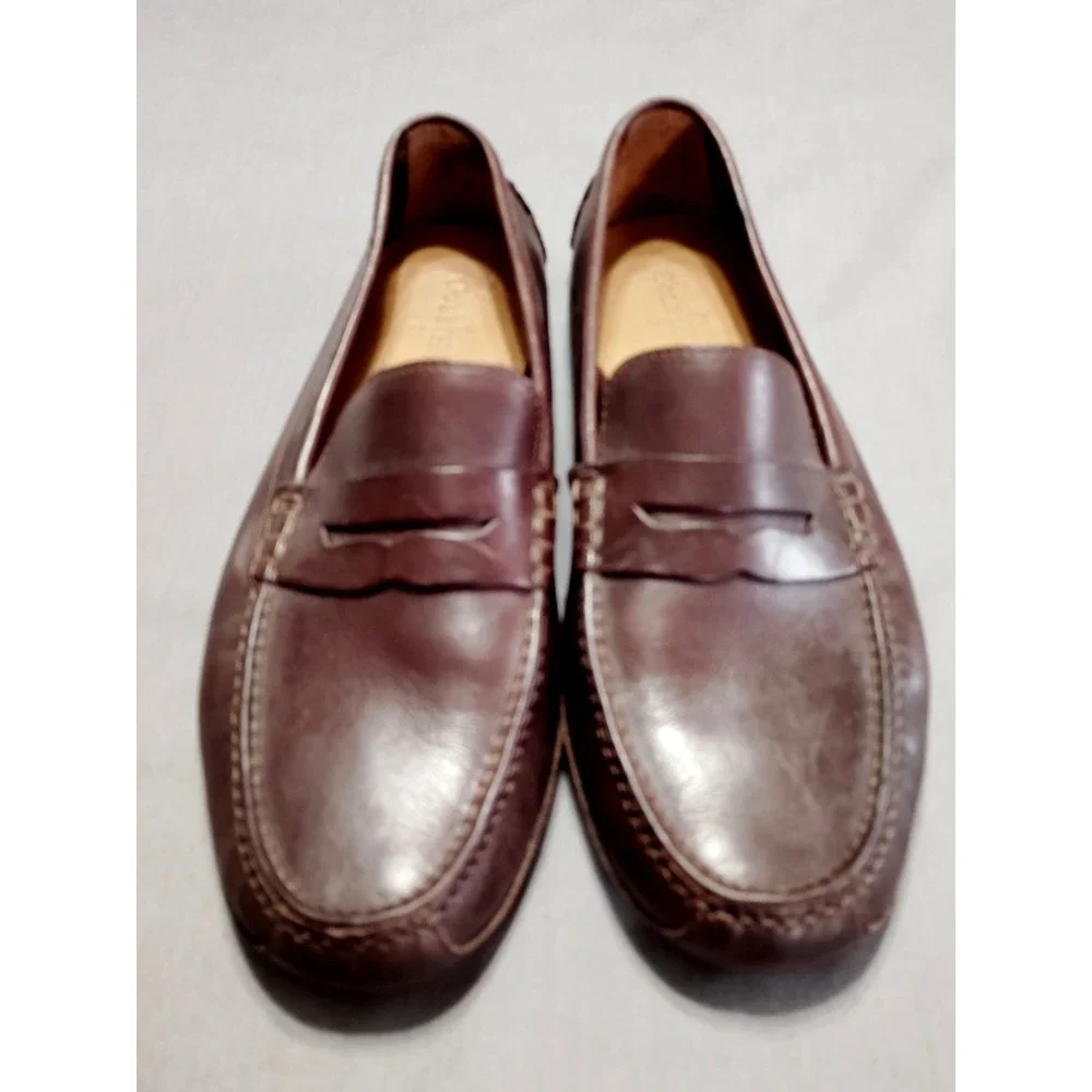 Cole‎ Haan Men 12M Penny Loafers Driving Moccasins Brown Leather C12133 Resort